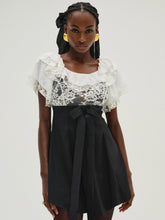 Holiday Lace Mini Dress - White