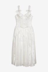 Antoinette Taffeta Gown - White
