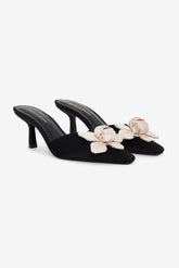 Claudine Mule Heel - Black