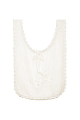 Rose Crochet Tote Bag - White