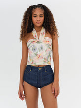 Abby Strapless Top - Multi
