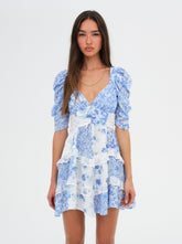 Rosalyn Mini Dress - Blue