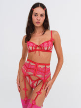 Cordelia Garter Belt - Red