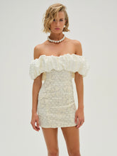 Snowflake Daisy Mini Dress - Cream