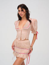 Love Dot Mini Skirt - Cream