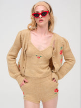 Grans Beaded Knit Short - Tan