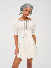 Baby Daisy Poplin Mini Dress - White