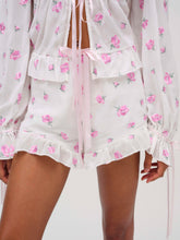 Fiona Floral Short - White