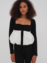 Elisa Bubble Top - White
