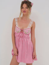 Rose Milk Eyelet Slip Dress - Pink
