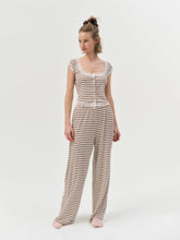 Bella Wide Leg Pant - Brown