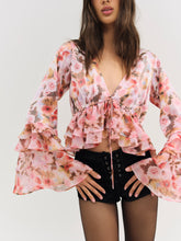 Fallen Floral Top - Pink