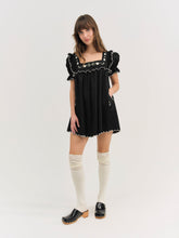 Tea Time Babydoll Dress - Black