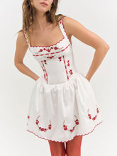 Tea Time Poplin Mini Dress - White