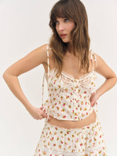 Adahlia Floral Top - Cream
