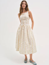 Brigitta Floral Midi Dress - Ivory