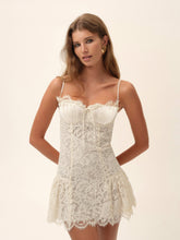 Locket Lace Mini Dress - Cream