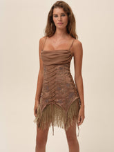 Olea Mini Dress - Brown