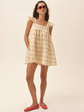Aster Babydoll Mini Dress - White