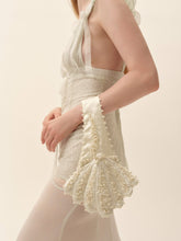 Satin Shell Bag - Cream