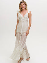 Delicate Lace Maxi Dress - Baby Mint