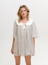 Cape Cod Babydoll Mini Dress - Blue