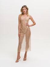 Washed Ashore Midi Slip Dress - Blushy Nude