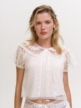 Zelie Sleep Top - White