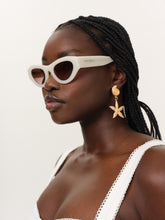 Lucy Cat-Eye Sunglasses - Cream
