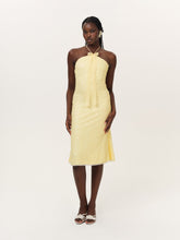Lela Sequin Midi Dress - Yellow