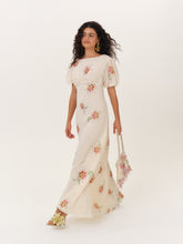 Sunrise Lily Maxi Dress - Cream Peach
