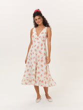 Julianne Floral Midi Dress - Cream
