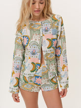 Tide Pool Beaded Jacket - White Green