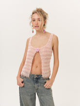 Lulu Beaded Tank Top - Pink
