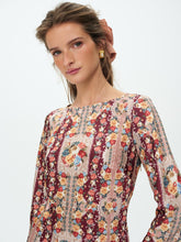 Maple Rose Mini Dress - Burgundy