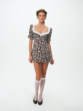 Canyon Blossom Mini Dress - Black