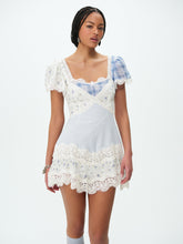 Bluebird Plaid Mini Dress - Blue
