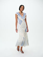 Bluebird Plaid Maxi Dress - Blue