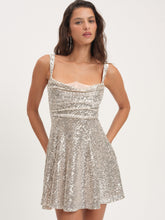 Candice Mini Dress - Silver