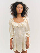 Carla Jacquard Mini Dress - Cream