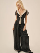 Dottie Dot Pantsuit - Black