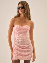 Elysian Sequin Mini Dress - Baby Pink
