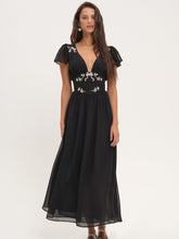 Emmie Chiffon Maxi Dress - Black
