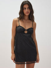 Glitter Slip Dress - Black