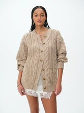 Nathalie Oversized Cardigan - Brown
