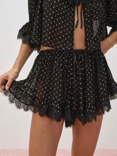 Liz Lurex Dot Short - Black