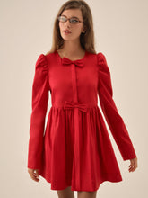 Lucia A-Line Mini Dress - Red