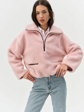 Melody Pullover Sherpa Jacket - Pink