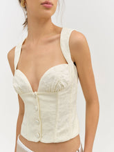 Rosie Jacquard Top - Cream