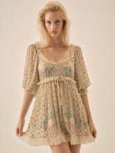 Spellbound Rose Mini Dress - Pale Pink